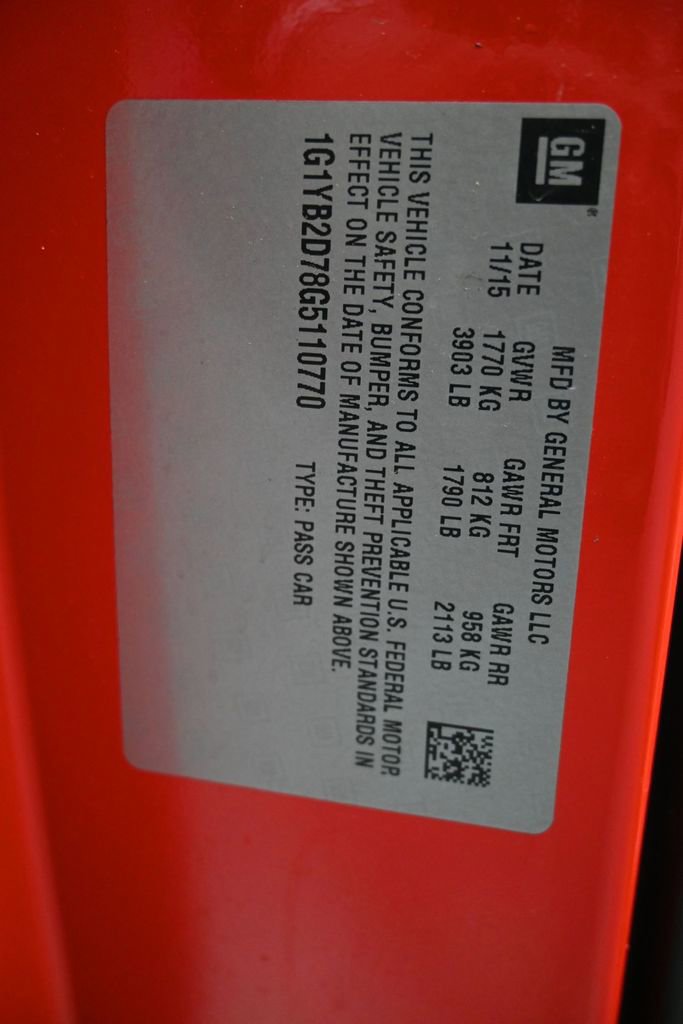 Used 2016 Chevrolet Corvette Stingray Coupe w/ Battery Protection Package image 9