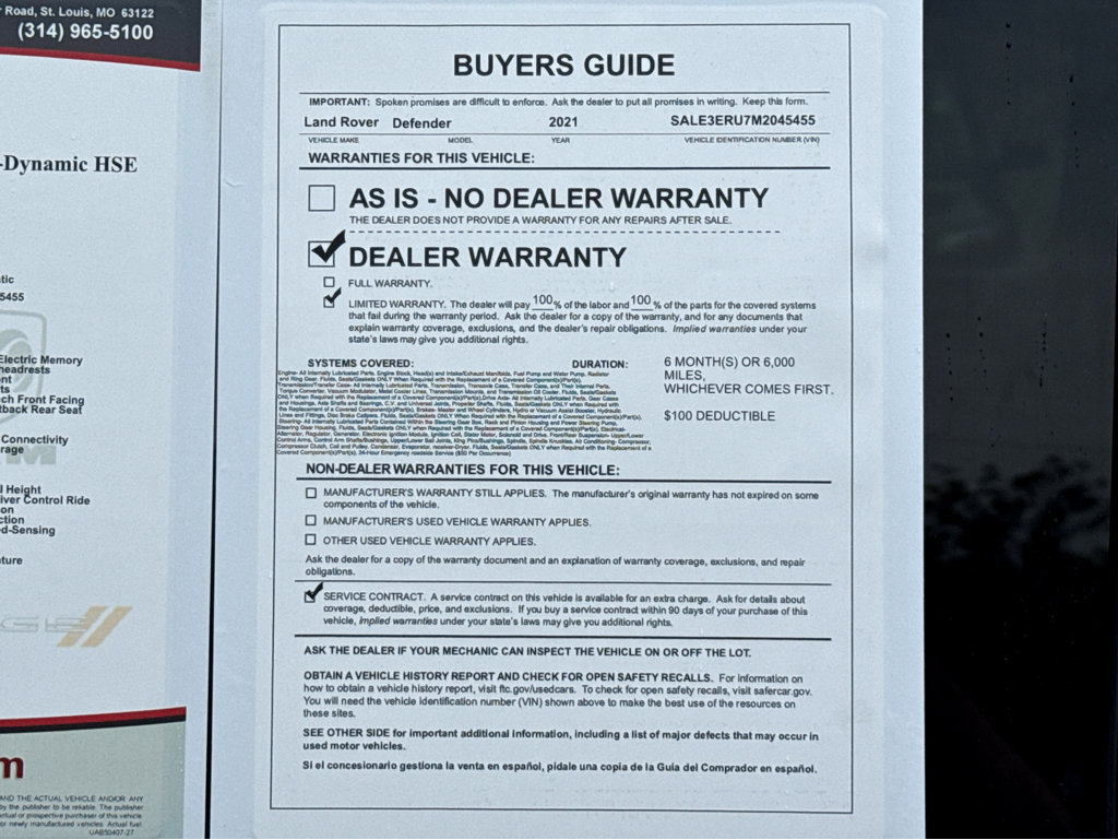 Used 2021 Land Rover Defender 110 X-Dynamic HSE image 25