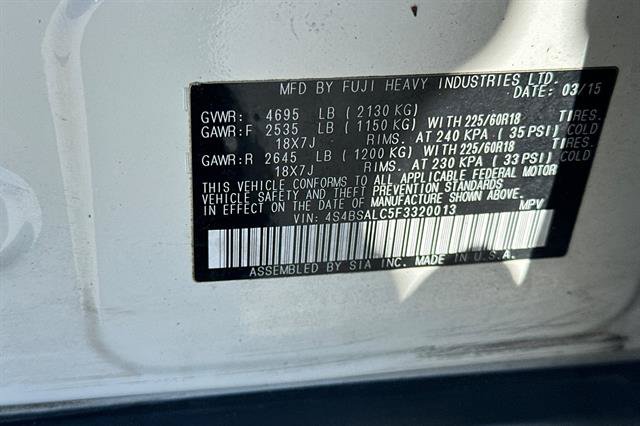 Used 2015 Subaru Outback 2.5i Limited AWD/4WD image 36