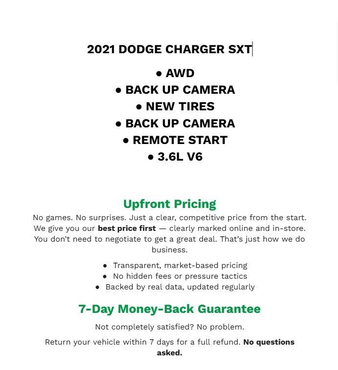 Used 2021 Dodge Charger SXT w/ Cold Weather Package image 2