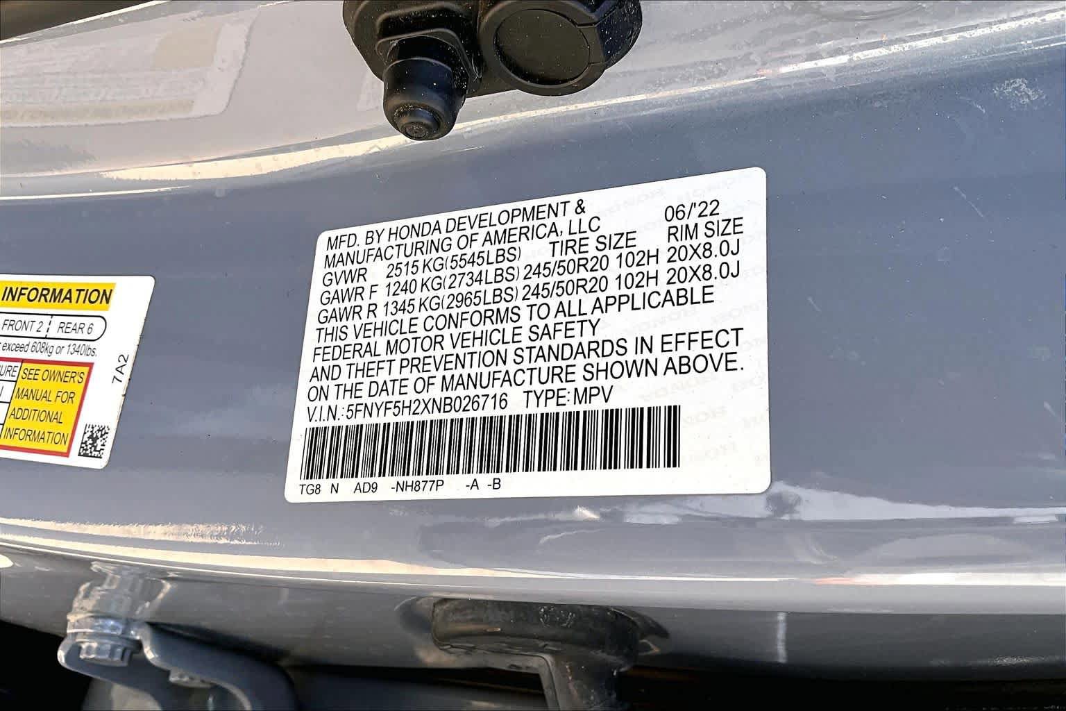 Used 2022 Honda Pilot Special Edition image 37