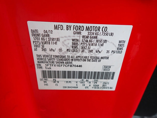 Used 2012 Ford F150 STX w/ STX Decor Pkg image 29