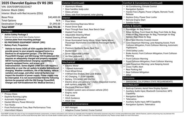 New 2025 Chevrolet Equinox EV RS video 2