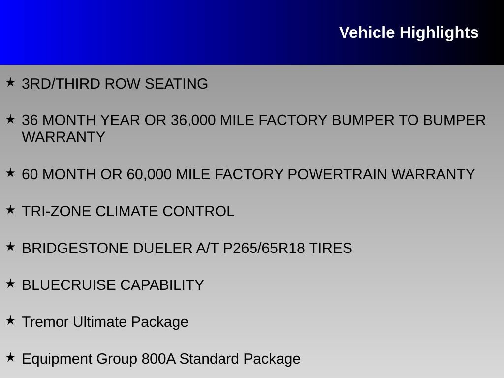 Used 2026 Ford Explorer Tremor w/ Tremor Ultimate Package AWD/4WD image 16