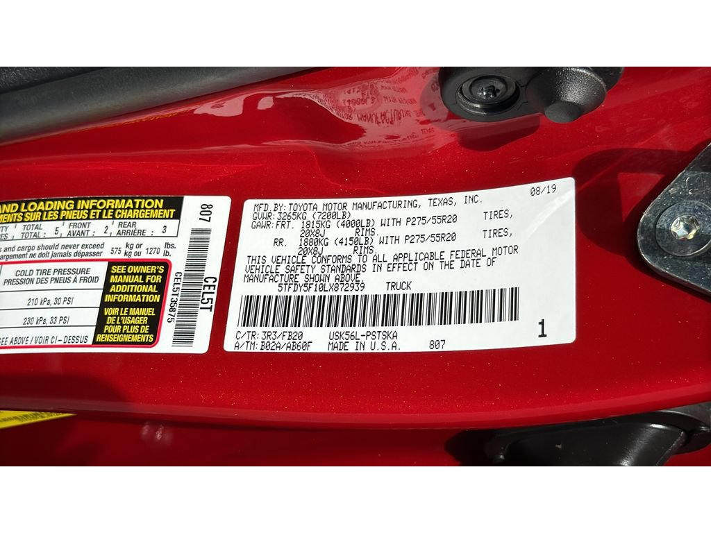 Used 2020 Toyota Tundra SR5 w/ TRD Sport Package AWD/4WD image 31