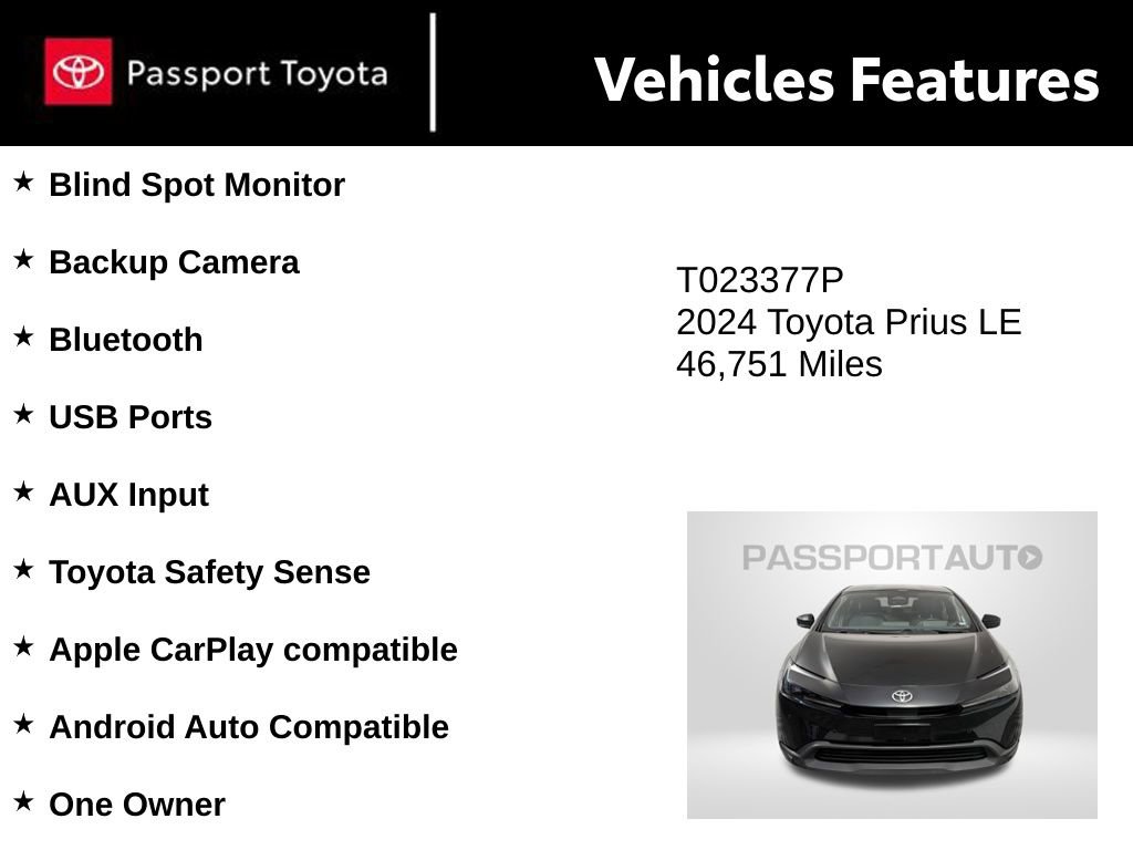 Used 2024 Toyota Prius LE image 9