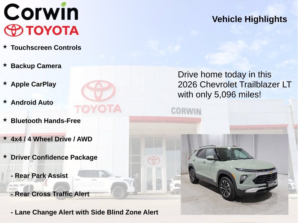 Used 2026 Chevrolet TrailBlazer LT w/ Driver Confidence Package AWD/4WD image 6