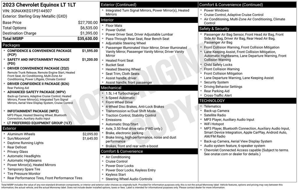 Used 2023 Chevrolet Equinox LT FWD image 2
