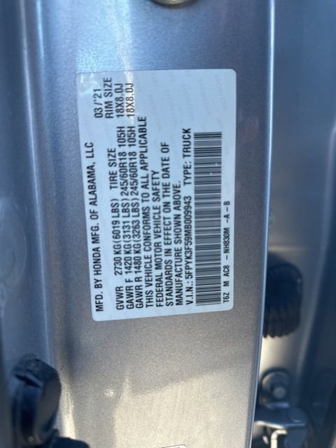 Used 2021 Honda Ridgeline RTL image 22