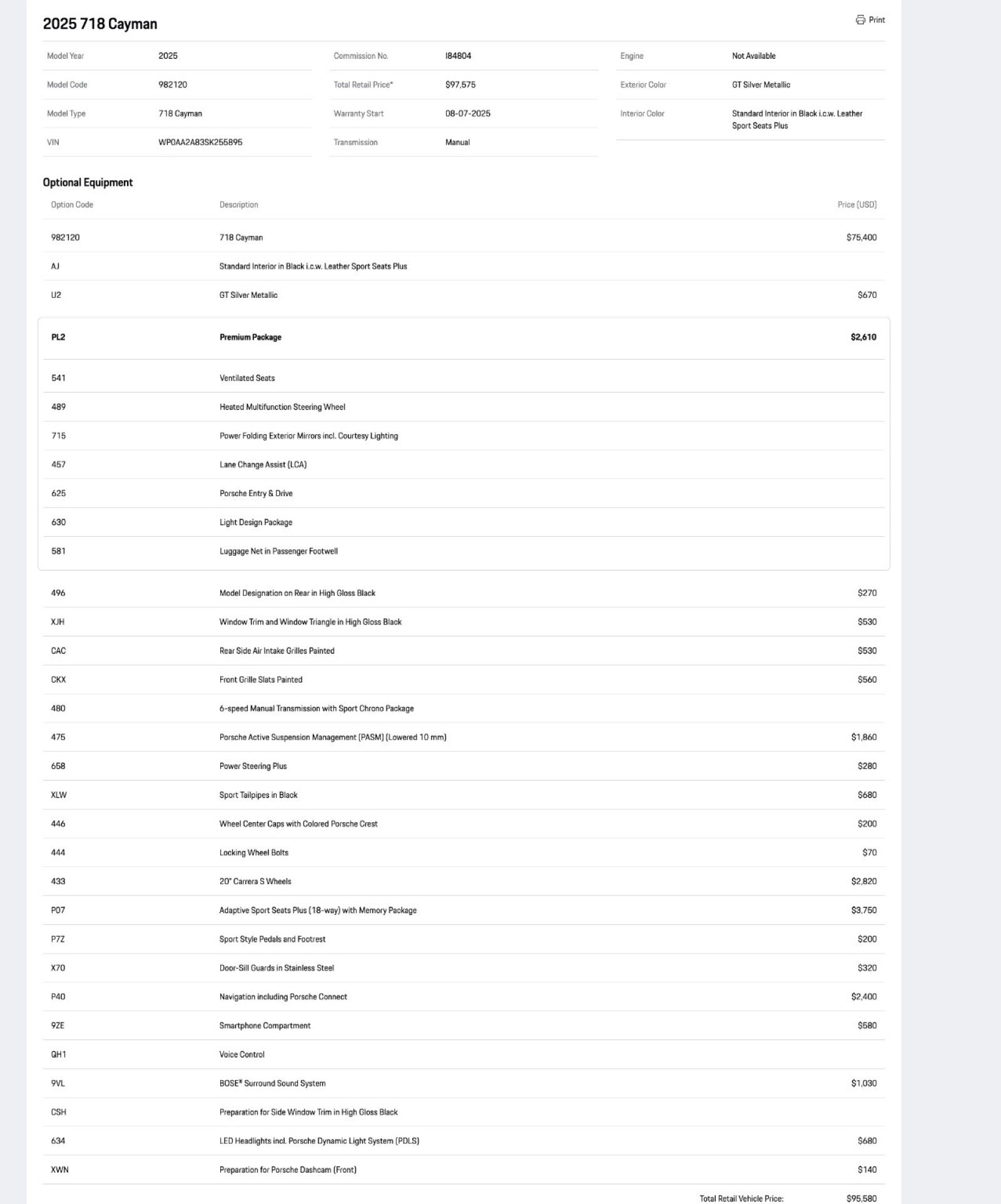 Certified 2025 Porsche 718 Cayman image 32