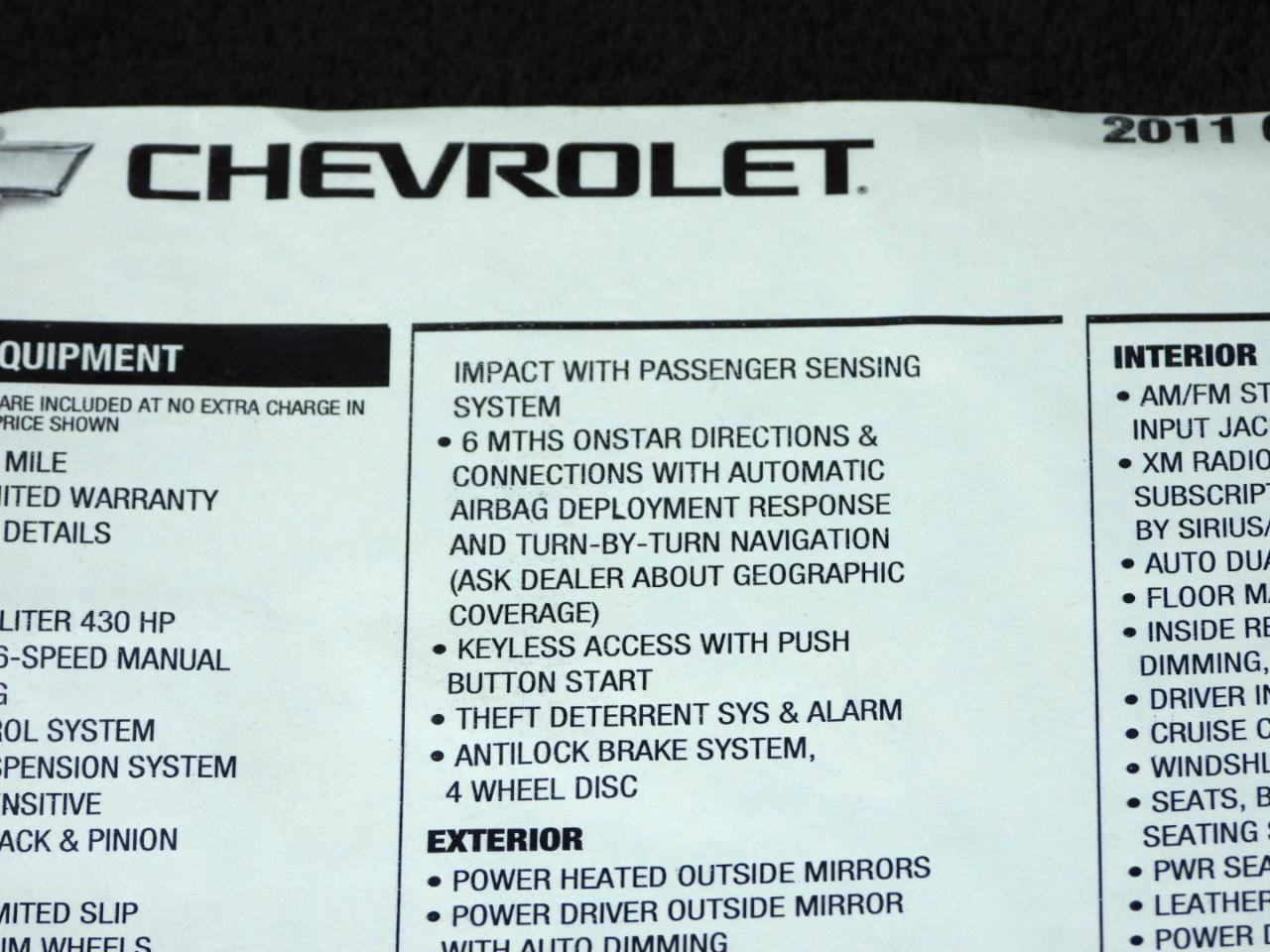 Used 2011 Chevrolet Corvette w/ 3LT w/ Preferred Equipment Group RWD image 67