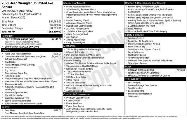 Certified 2022 Jeep Wrangler Unlimited Sahara w/ Cold Weather Group image 33