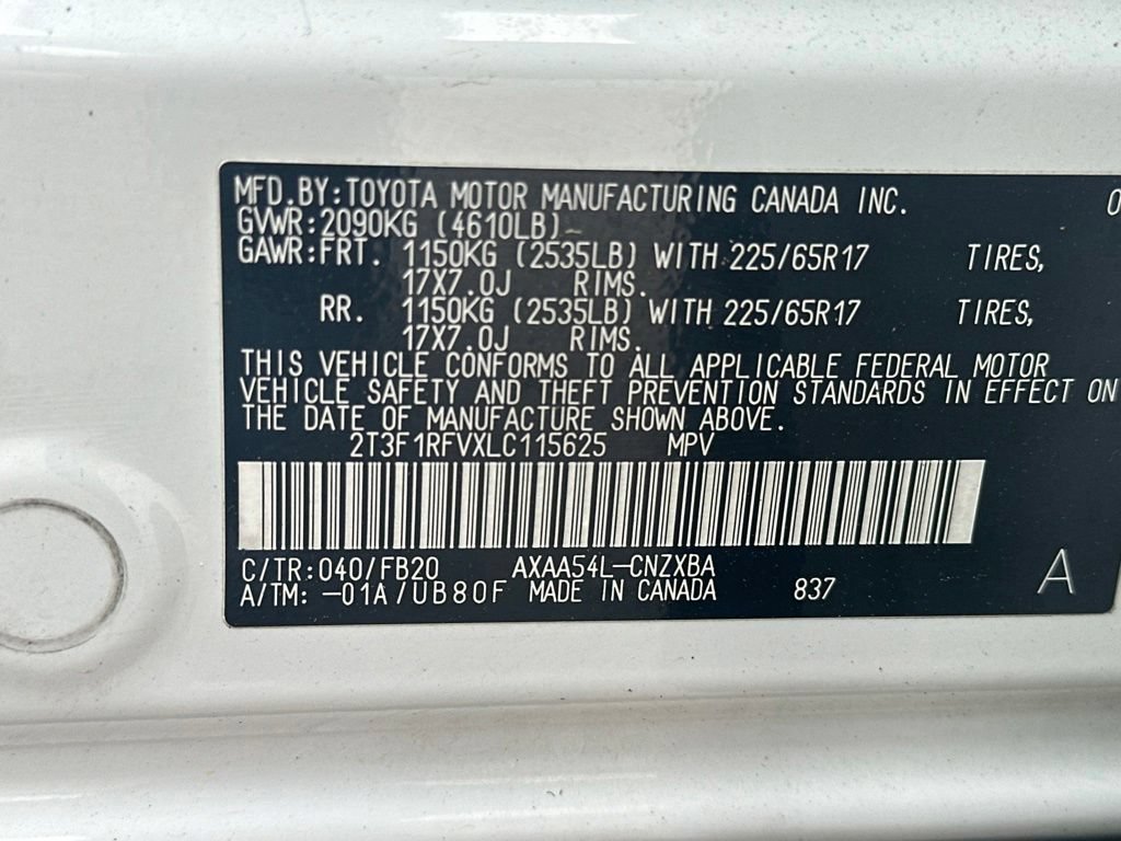 Used 2020 Toyota RAV4 LE w/ Carpet Mat Package AWD/4WD image 36