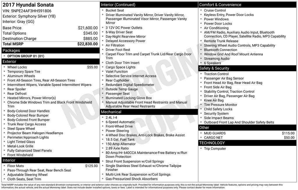Used 2017 Hyundai Sonata SE image 29