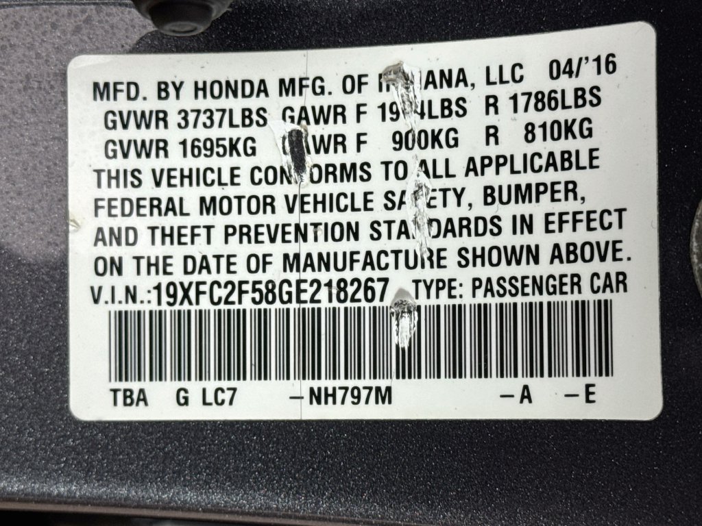 Used 2016 Honda Civic LX image 35