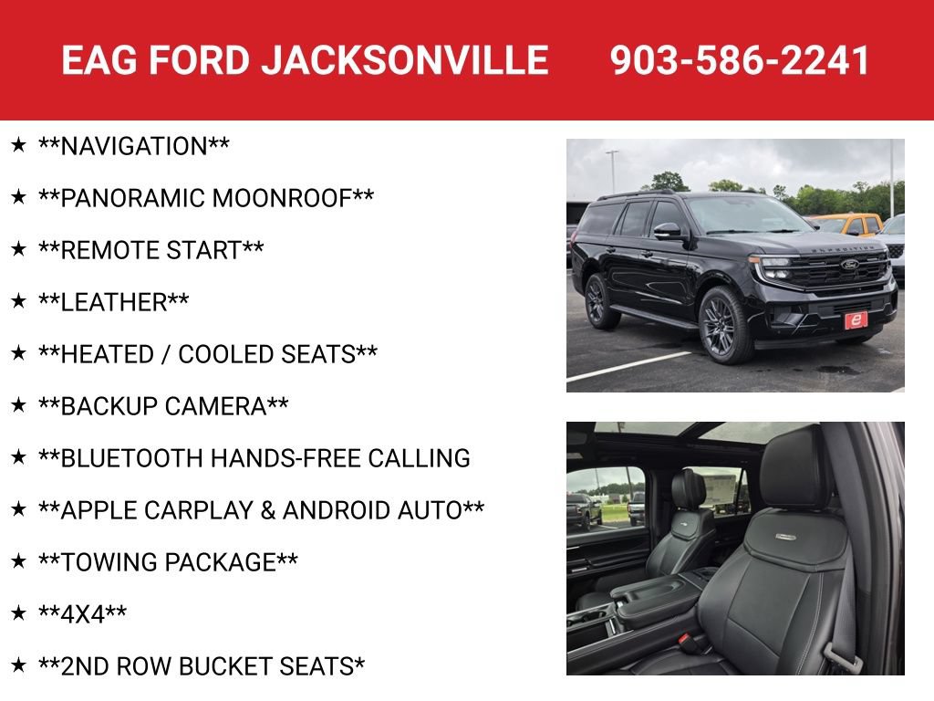New 2026 Ford Expedition Max Platinum w/ Stealth Appearance Package AWD/4WD image 4