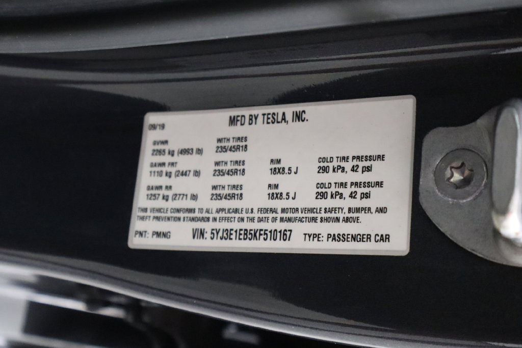 Used 2019 Tesla Model 3 Long Range AWD/4WD image 42