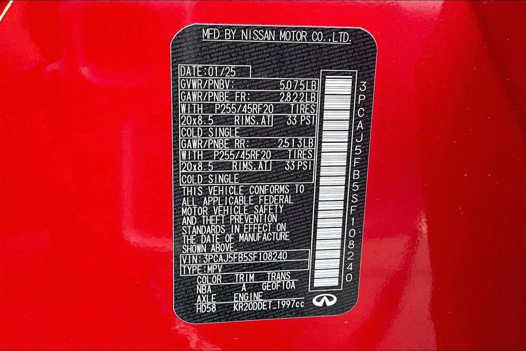 Used 2025 INFINITI QX50 Sport image 35