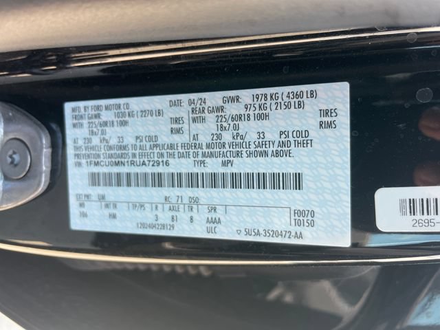 Used 2024 Ford Escape ST-Line FWD image 26