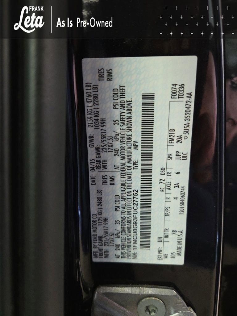 Used 2015 Ford Escape SE image 27