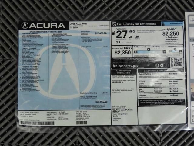 Used 2025 Acura ADX AWD image 10