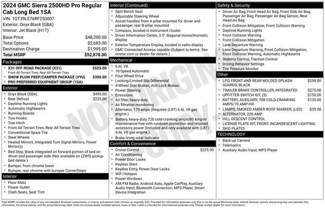 Used 2024 GMC Sierra 2500 Pro w/ X31 Off-Road Package image 4