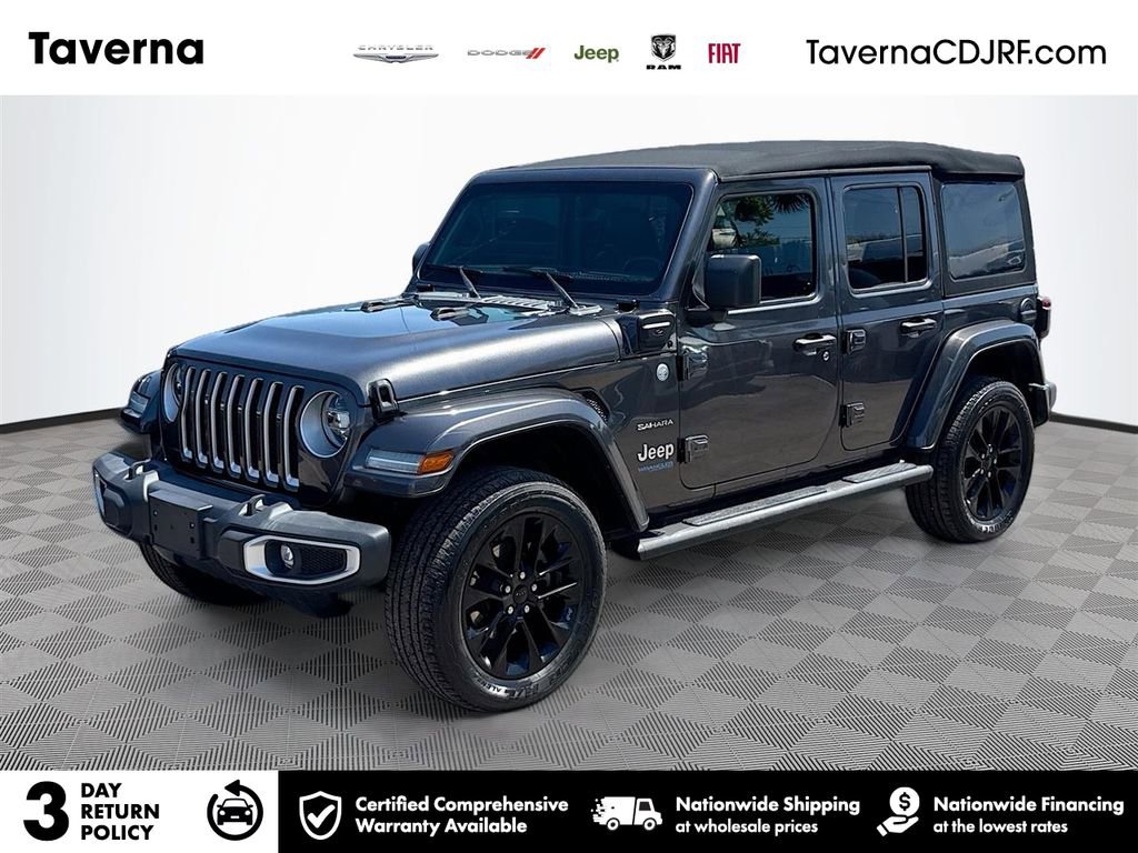 Used 2021 Jeep Wrangler Unlimited Sahara w/ Cold Weather Group image 1
