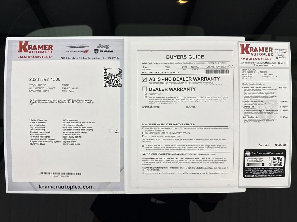 Used 2020 RAM 1500 Rebel w/ Rebel Level 2 Equipment Group image 35