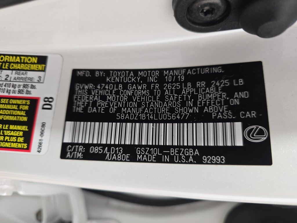 Used 2020 Lexus ES 350 w/ Premium Package FWD image 33