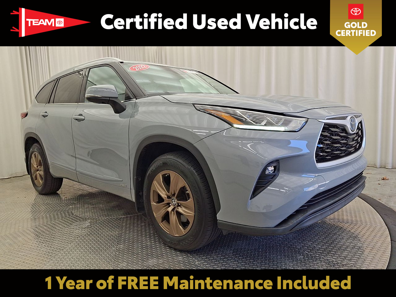 Certified 2022 Toyota Highlander Bronze Edition