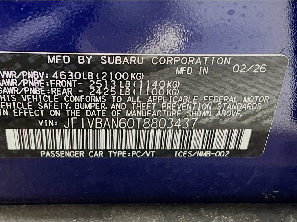 New 2026 Subaru WRX Limited image 23