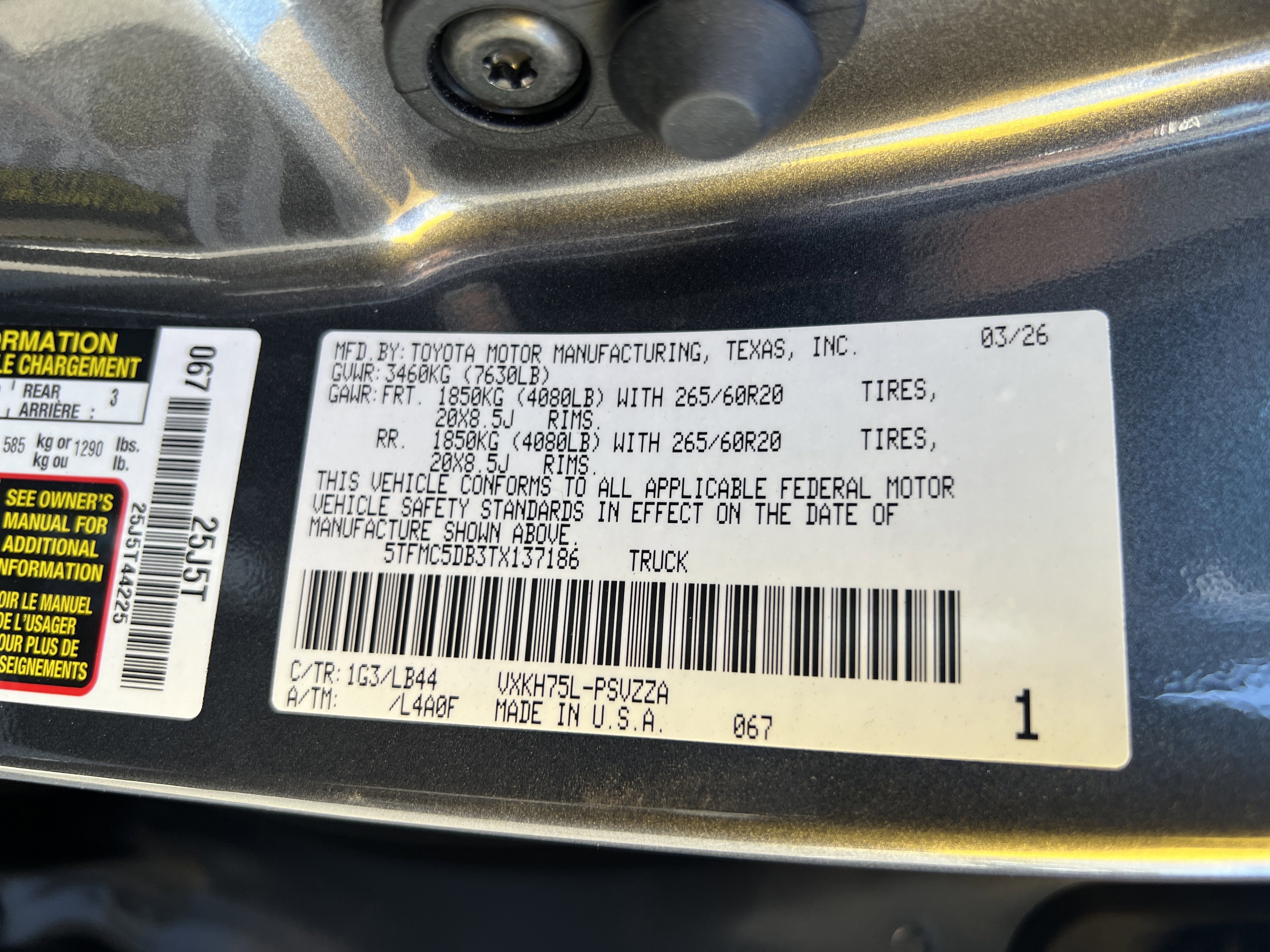 New 2026 Toyota Tundra 1794 Edition AWD/4WD image 11