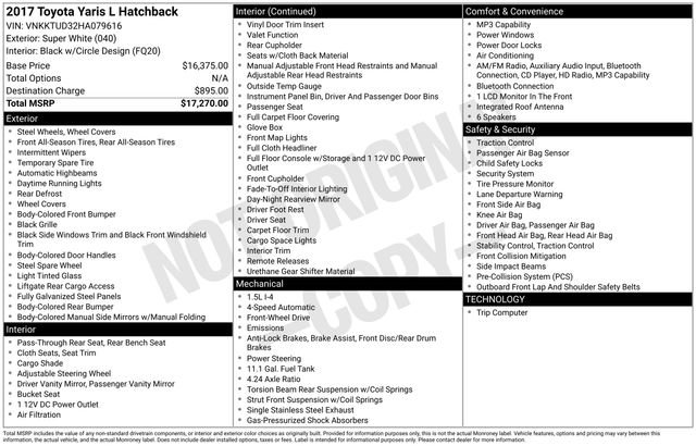 Used 2017 Toyota Yaris L FWD image 7
