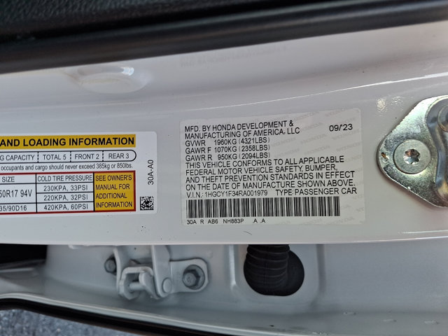 Certified 2024 Honda Accord EX image 29