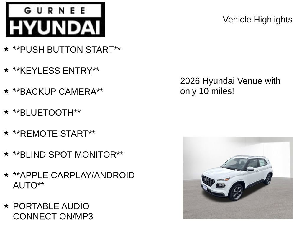 New 2026 Hyundai Venue SEL FWD image 7