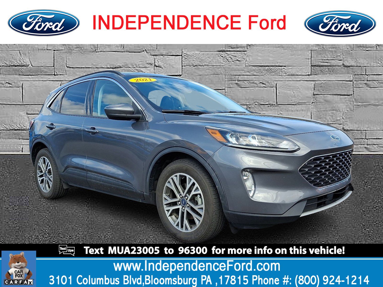 Certified 2021 Ford Escape SEL w/ Technology Package image 1