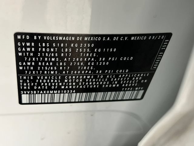 Certified 2021 Volkswagen Tiguan SE FWD image 28