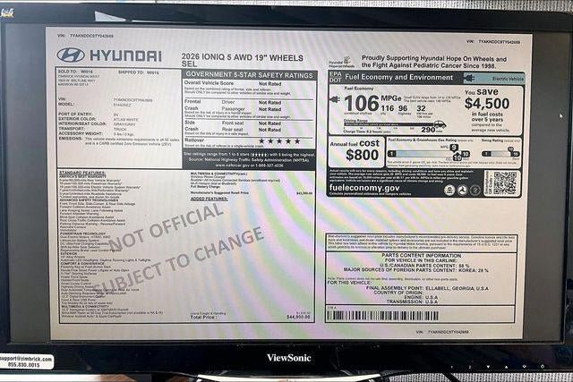 New 2026 Hyundai Ioniq 5 SEL AWD/4WD image 38