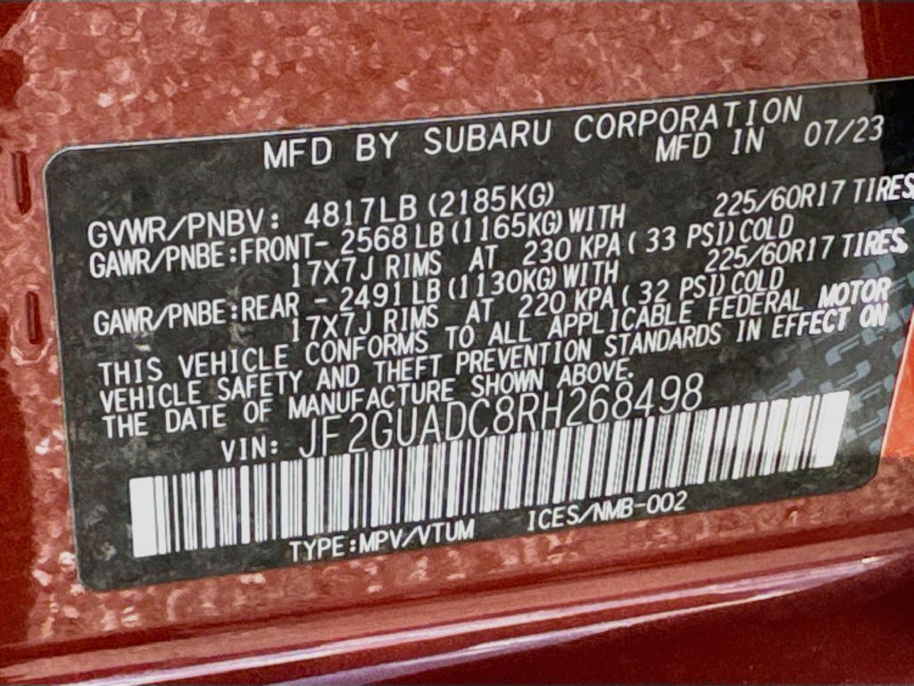 Used 2024 Subaru Crosstrek 2.0i Premium AWD/4WD image 39