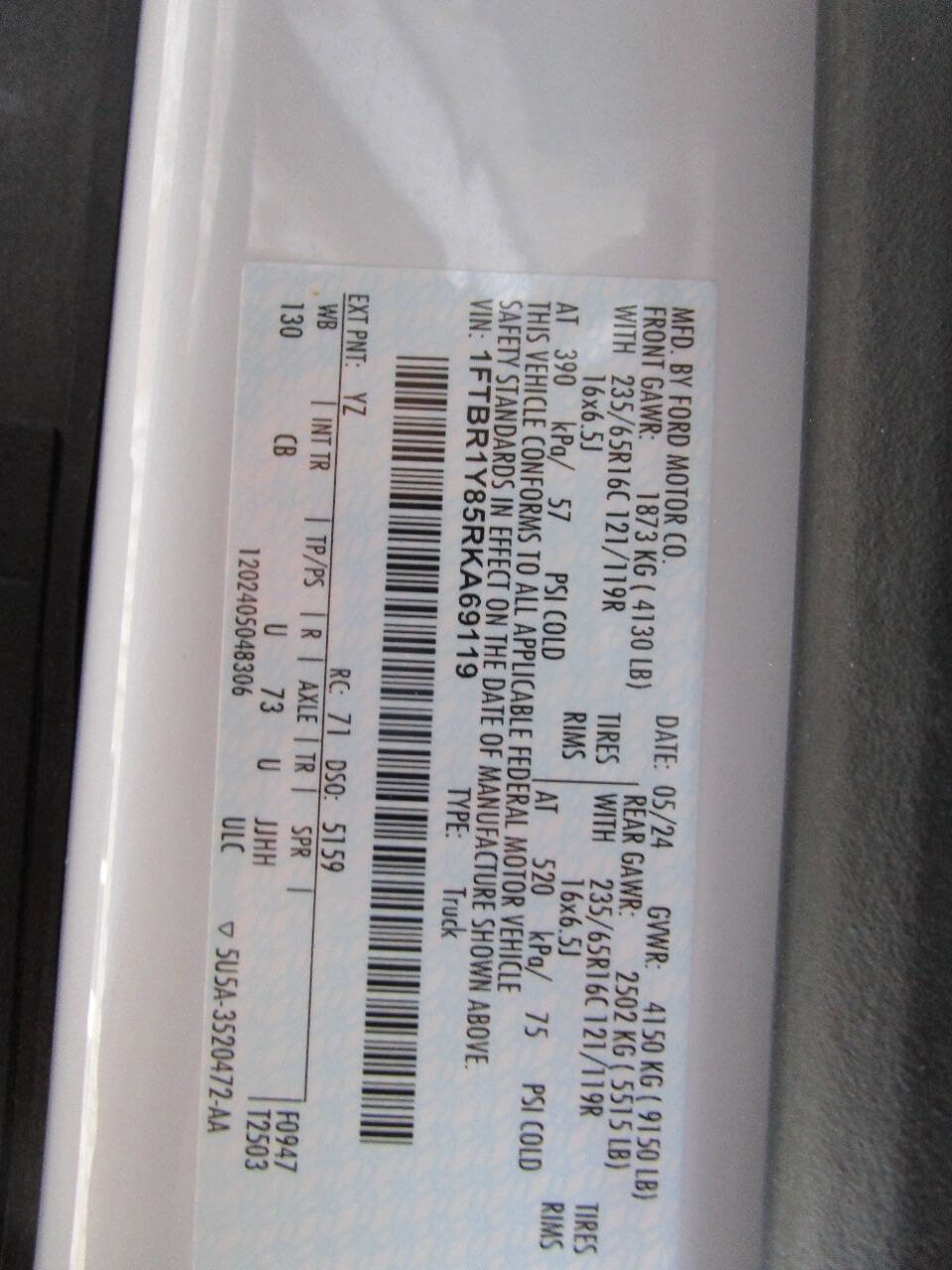 Used 2024 Ford Transit 250 Low Roof w/ Exterior Upgrade Package image 34