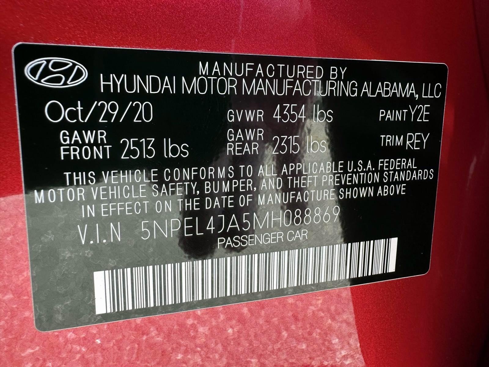 Used 2021 Hyundai Sonata SEL w/ Cargo Package FWD image 30