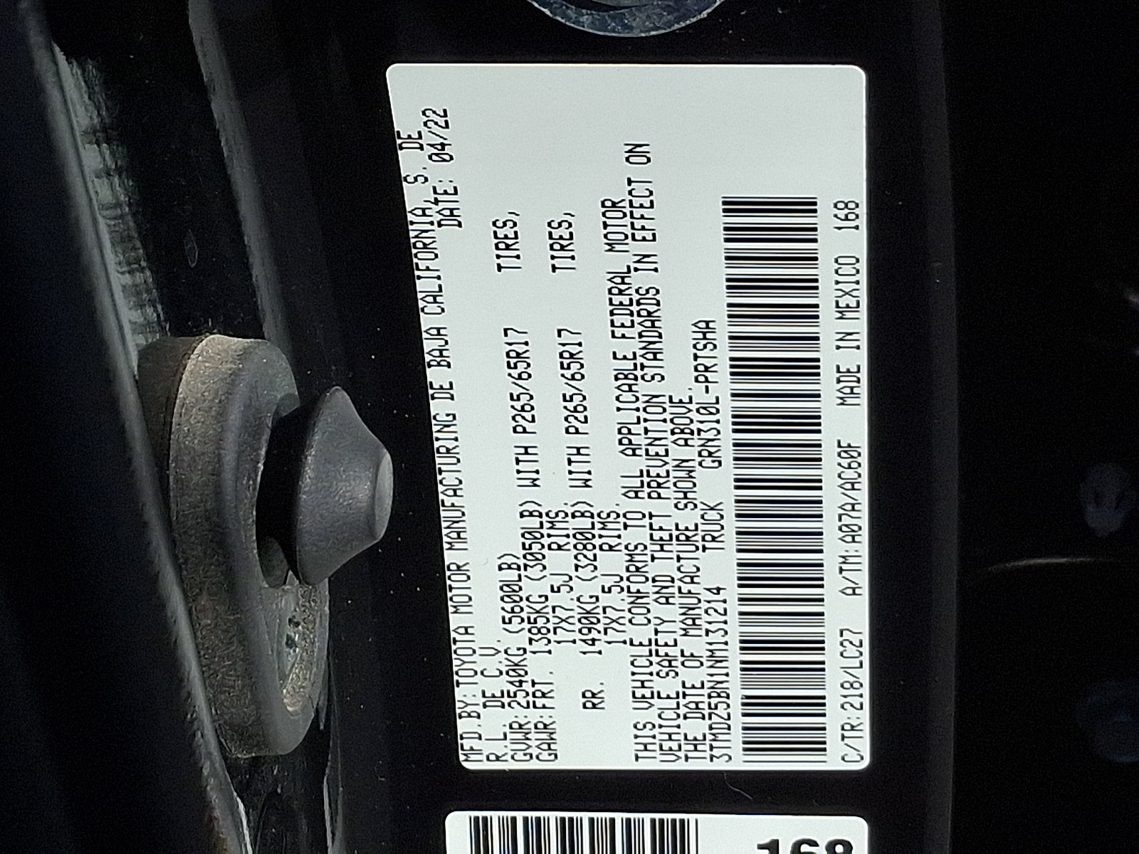 Used 2022 Toyota Tacoma TRD Sport w/ TRD Premium Sport Package AWD/4WD image 28