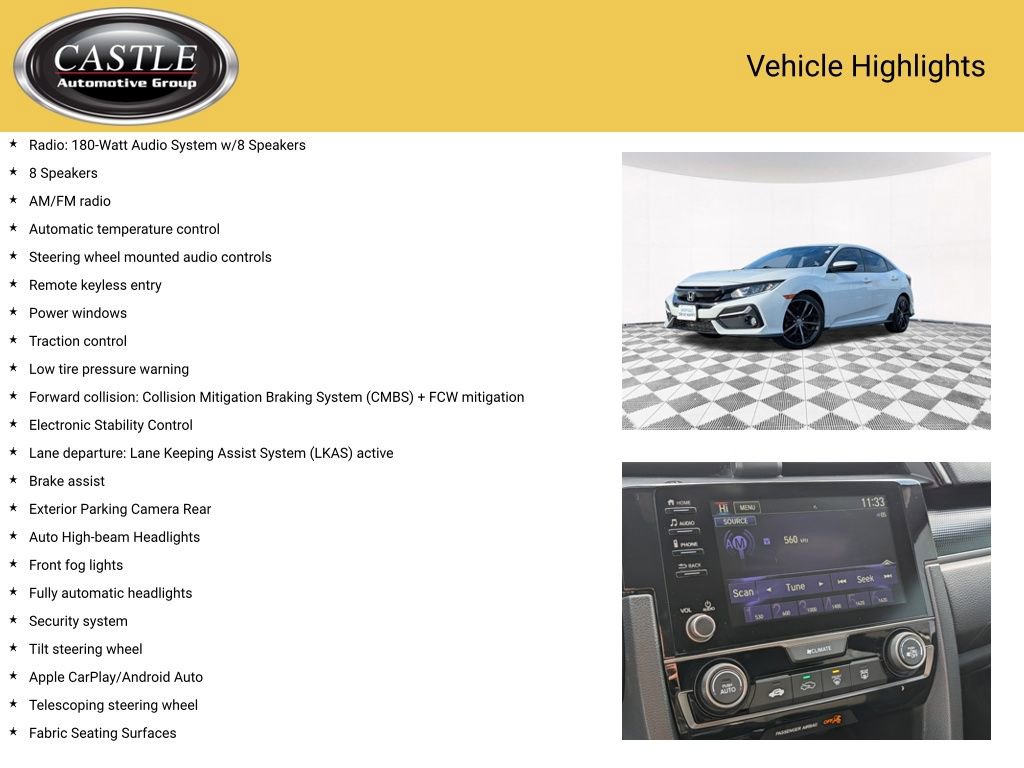 Used 2021 Honda Civic Sport image 3