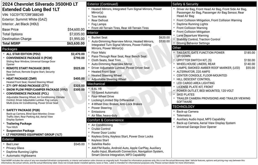 Used 2024 Chevrolet Silverado 3500 LT w/ All Star Edition AWD/4WD image 8