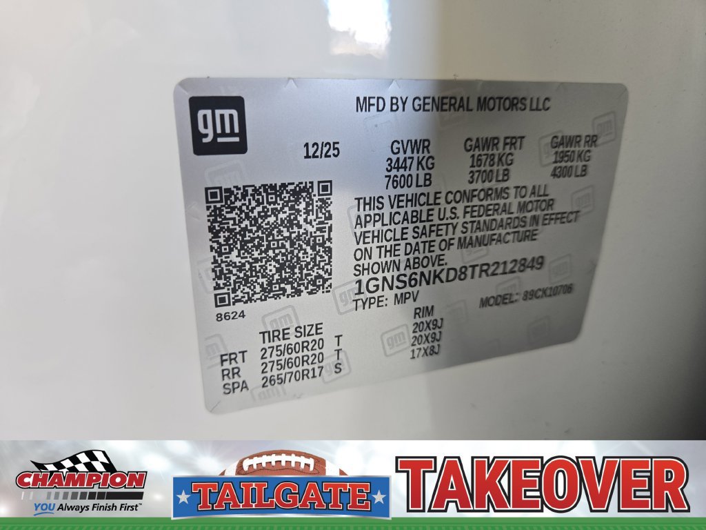 Certified 2026 Chevrolet Tahoe LT w/ Comfort Package AWD/4WD image 34