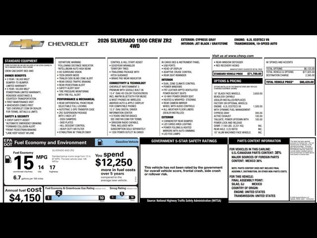 New 2026 Chevrolet Silverado 1500 ZR2 image 3