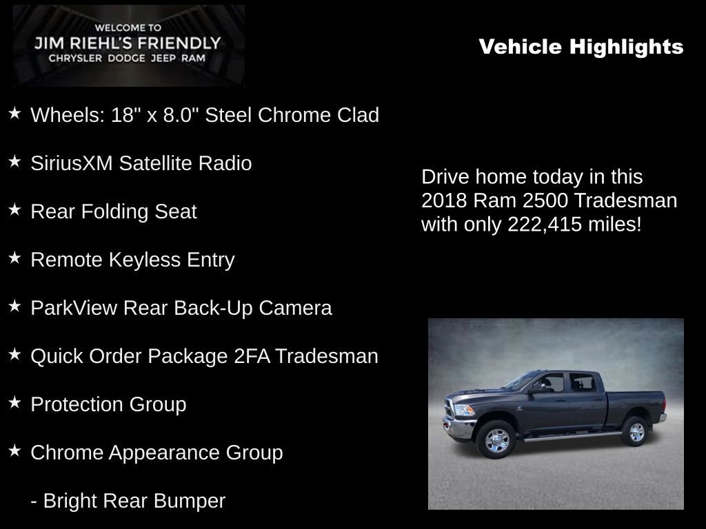Used 2018 RAM 2500 Tradesman w/ Chrome Appearance Group AWD/4WD image 5