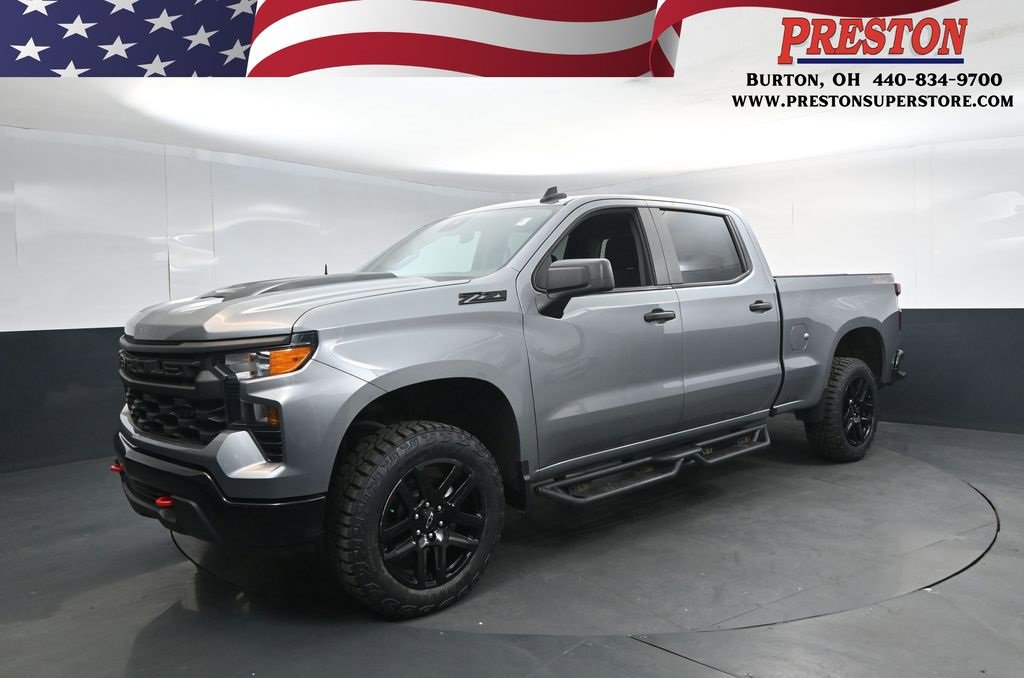 Certified 2024 Chevrolet Silverado 1500 Custom Trail Boss w/ LPO, Dark Essentials Package