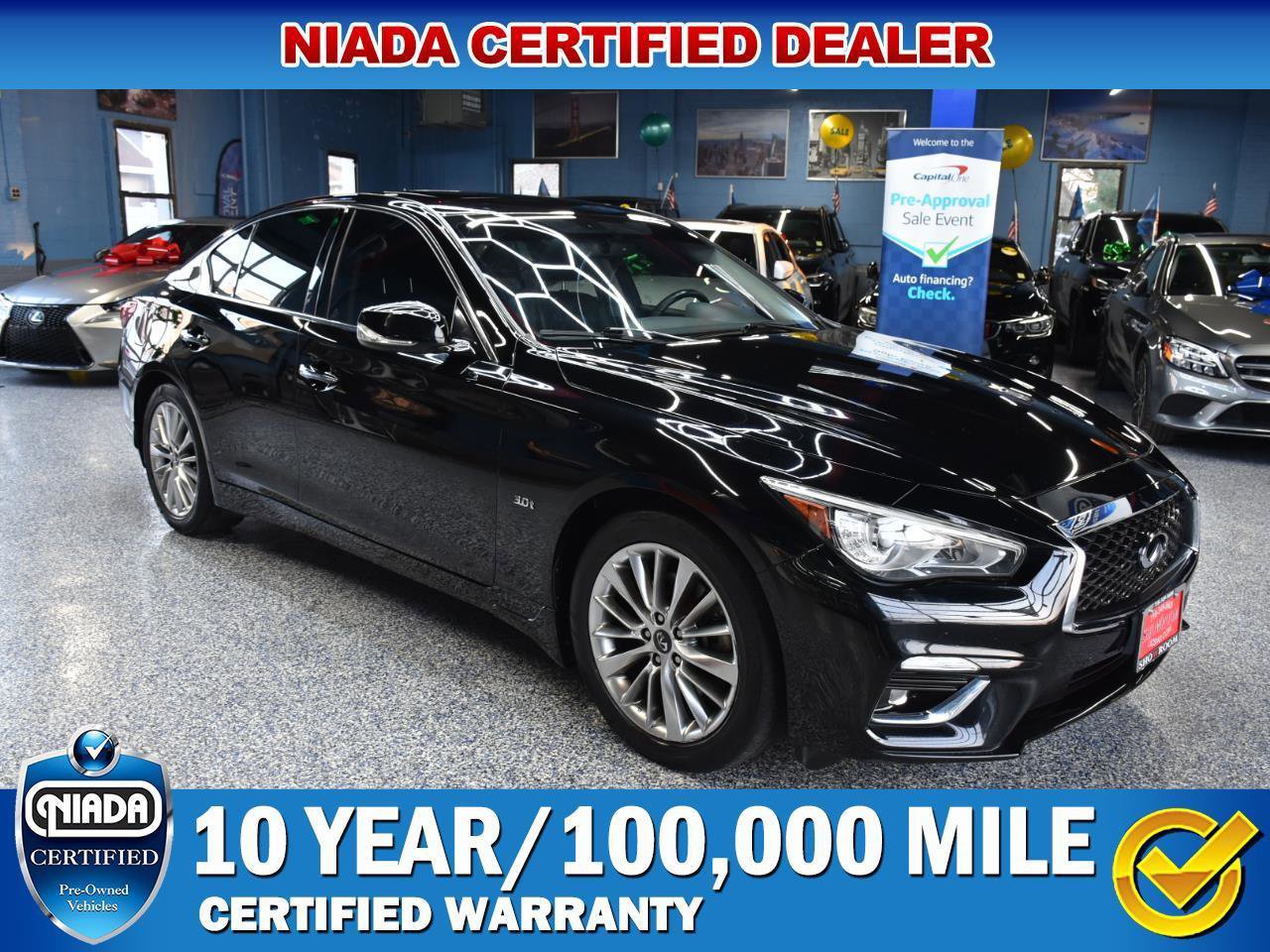 Used 2019 INFINITI Q50 Luxe w/ Essential Package (3.0T Luxe) video 1