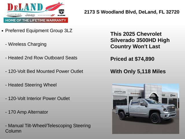 Used 2025 Chevrolet Silverado 3500 High Country w/ High Country Premium Package image 25